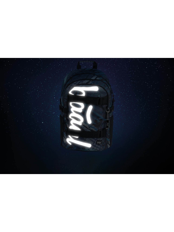 BAAGL  Modrý Školní batoh Skate Struktury Baagl