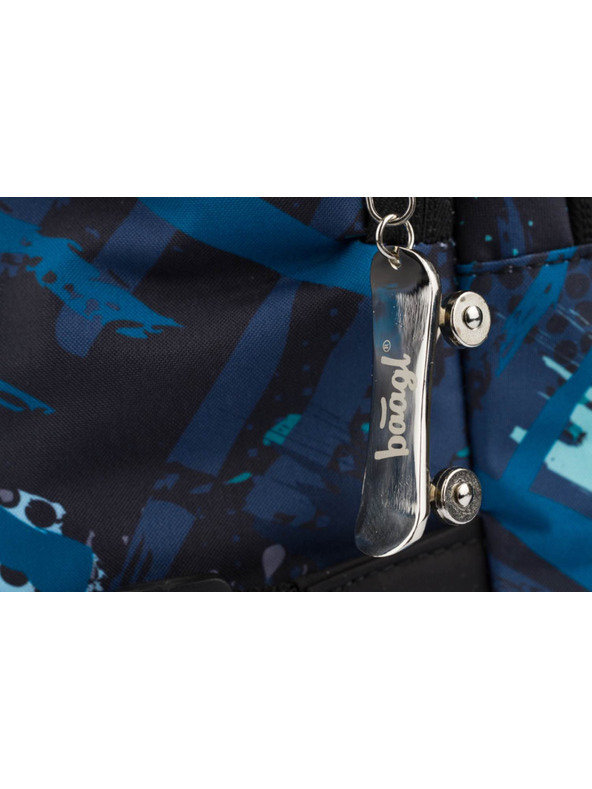 BAAGL  Modrý Školní batoh Skate Struktury Baagl