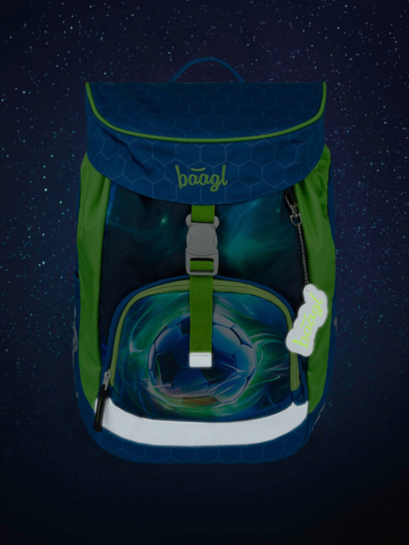 BAAGL  Modrý Školní batoh Airy Fotbal Míč Baagl