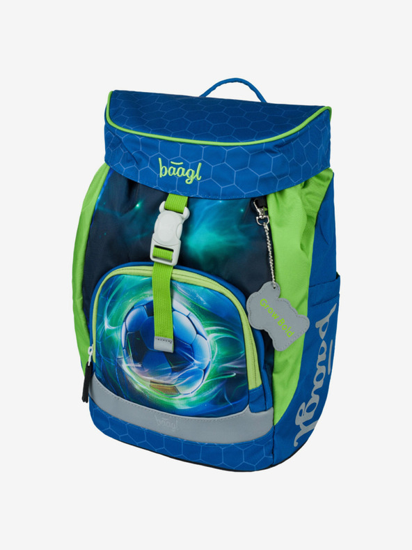 BAAGL  Modrý Školní batoh Airy Fotbal Míč Baagl
