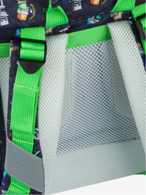 BAAGL  Modrý školní batoh Airy Minecraft Baagl