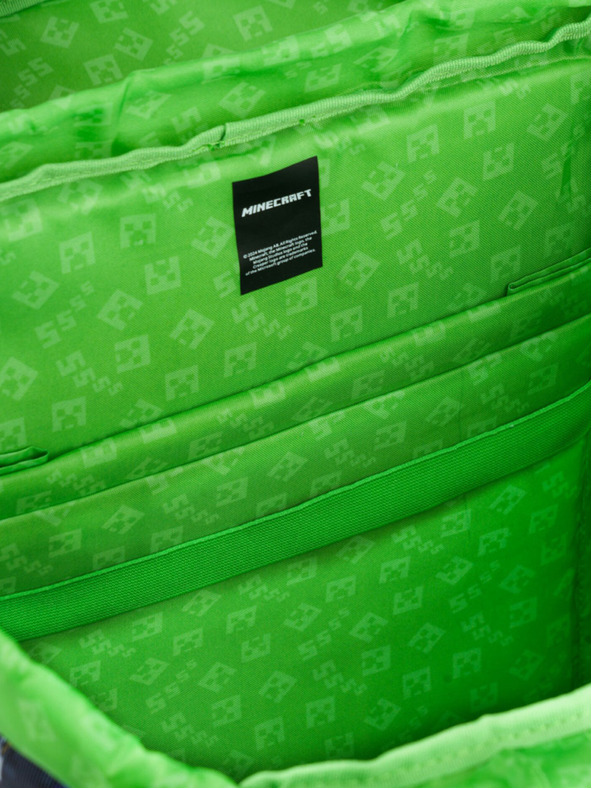 BAAGL  Modrý školní batoh Airy Minecraft Baagl