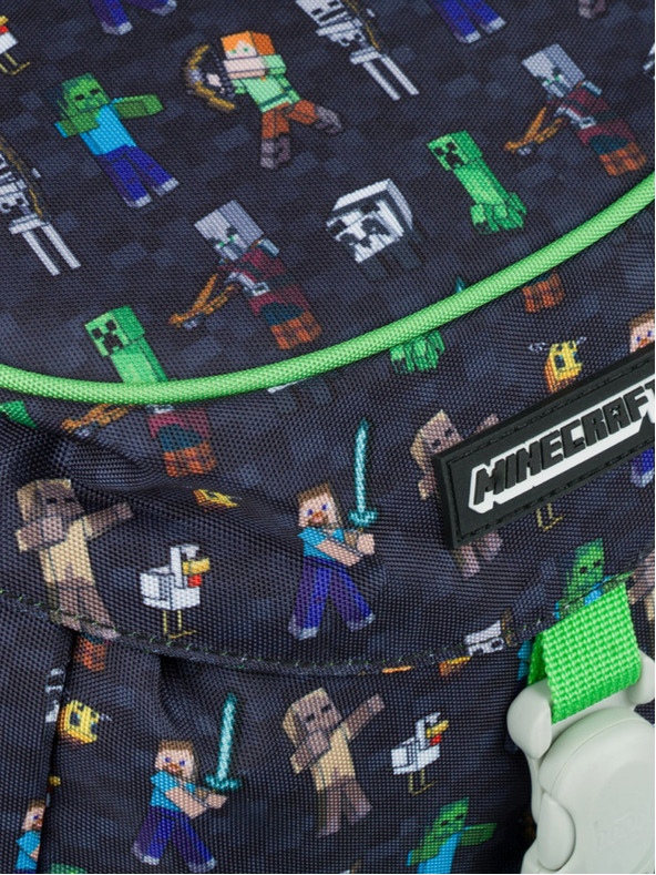 BAAGL  Modrý školní batoh Airy Minecraft Baagl