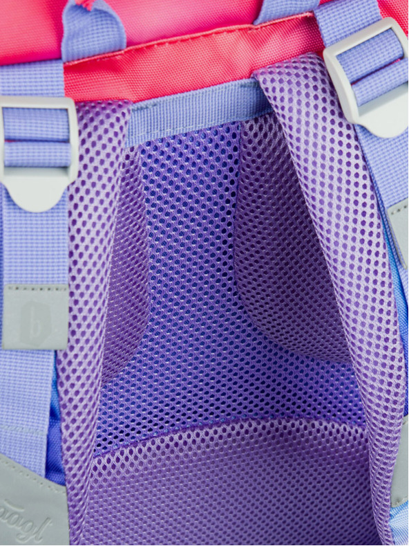 BAAGL  Červený Školní batoh Airy Hippie Baagl