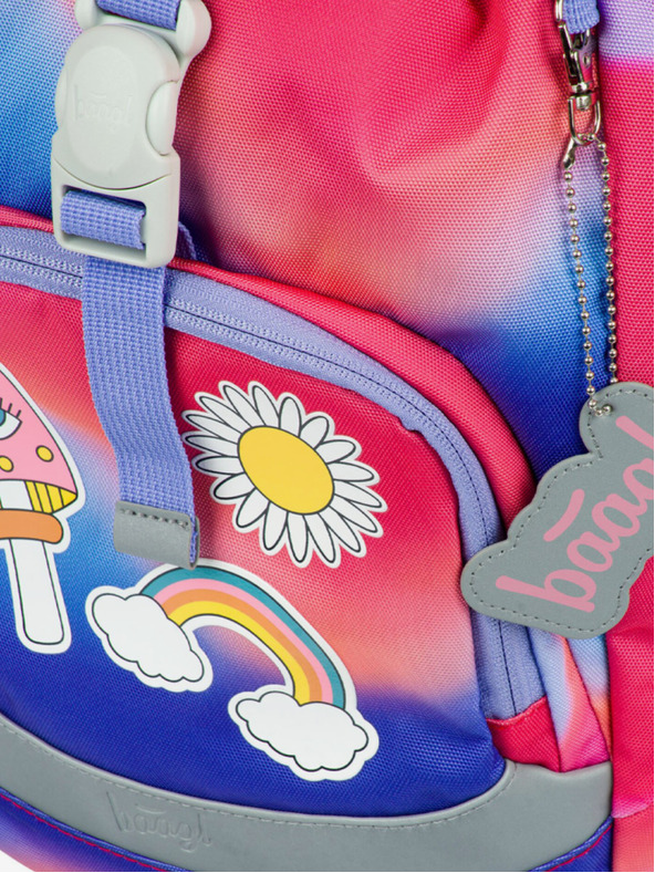 BAAGL  Červený Školní batoh Airy Hippie Baagl