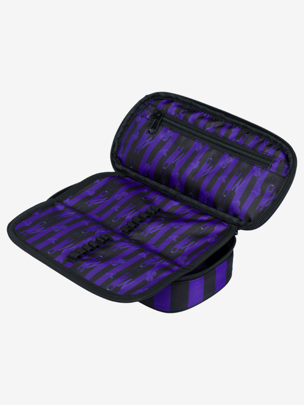 BAAGL  Černý 3 SET Cubic Wednesday: batoh, penál a sáček Baagl