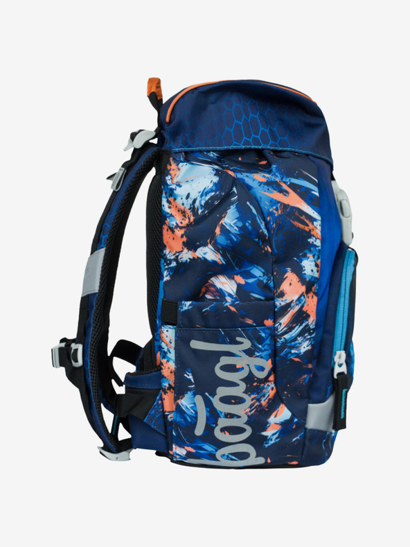 BAAGL  Modrý Školní batoh Airy Motorka Baagl