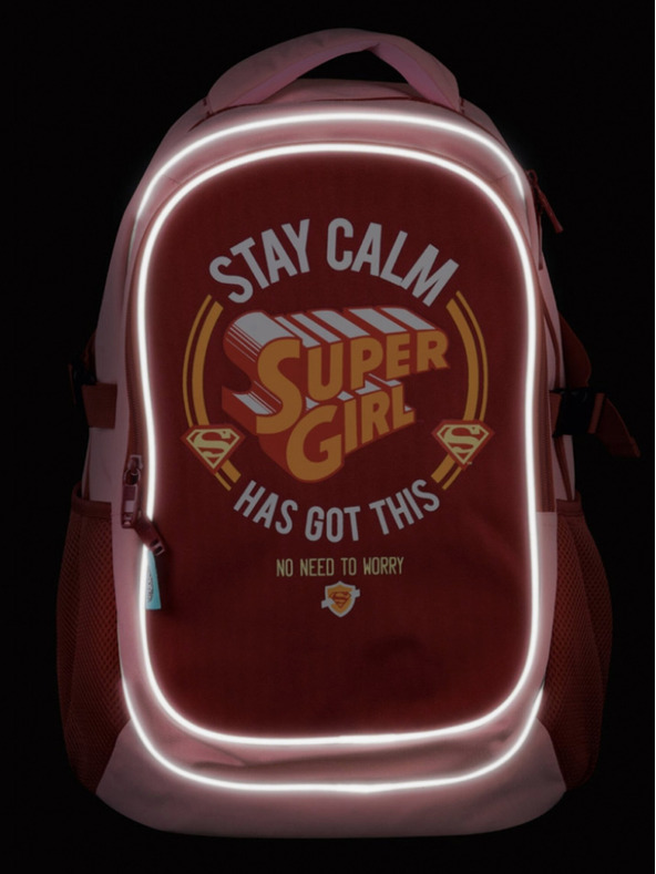 BAAGL  Školní batoh s pončem Supergirl – STAY CALM
