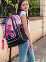 BAAGL  Růžový Školní batoh Cubic Abstract Baagl