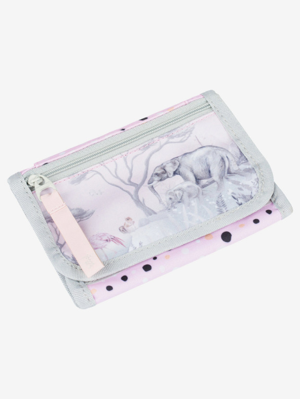 BAAGL  Růžová peněženka na krk Baagl Safari