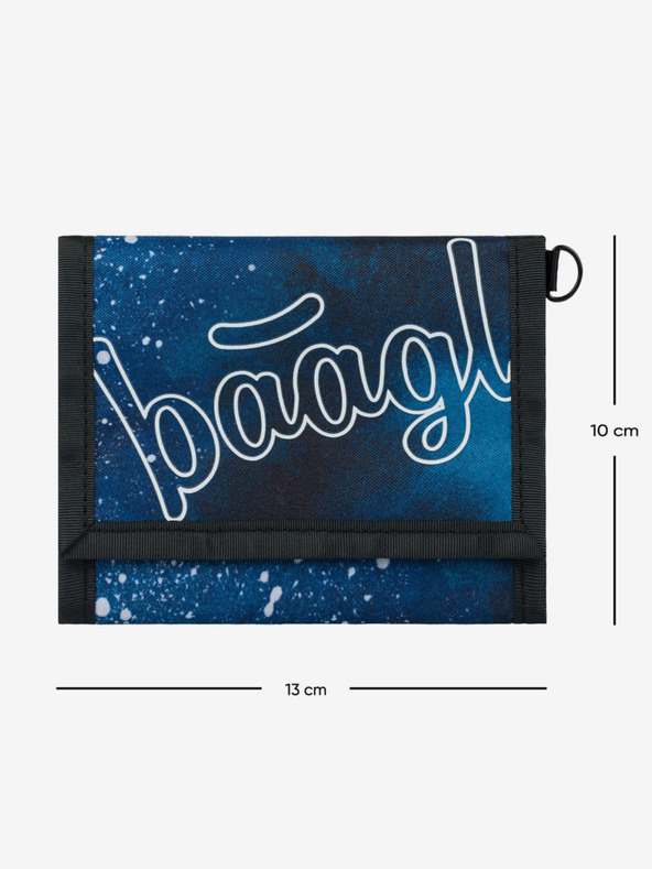 BAAGL  Modrá peněženka Baagl Steel