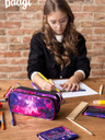 BAAGL  Fialová studentská peněženka Baagl Galaxy
