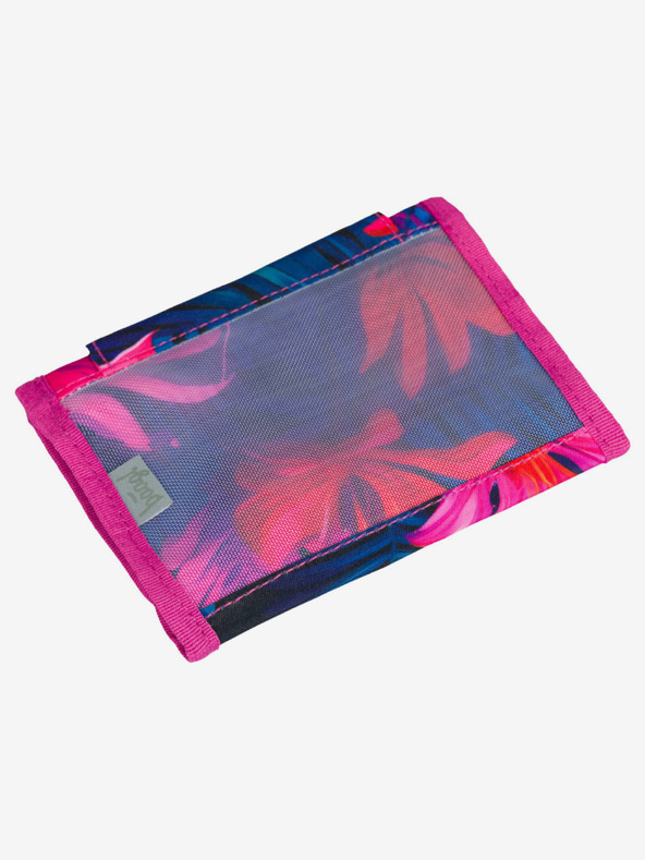 BAAGL  Růžová peněženka na krk Baagl Plameňáci