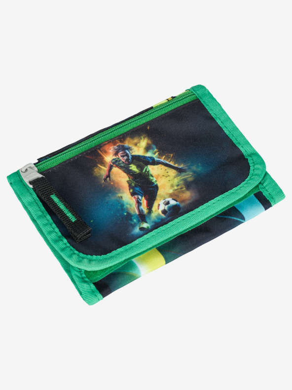 BAAGL  Zelená peněženka na krk Baagl  Fotbal Hráč