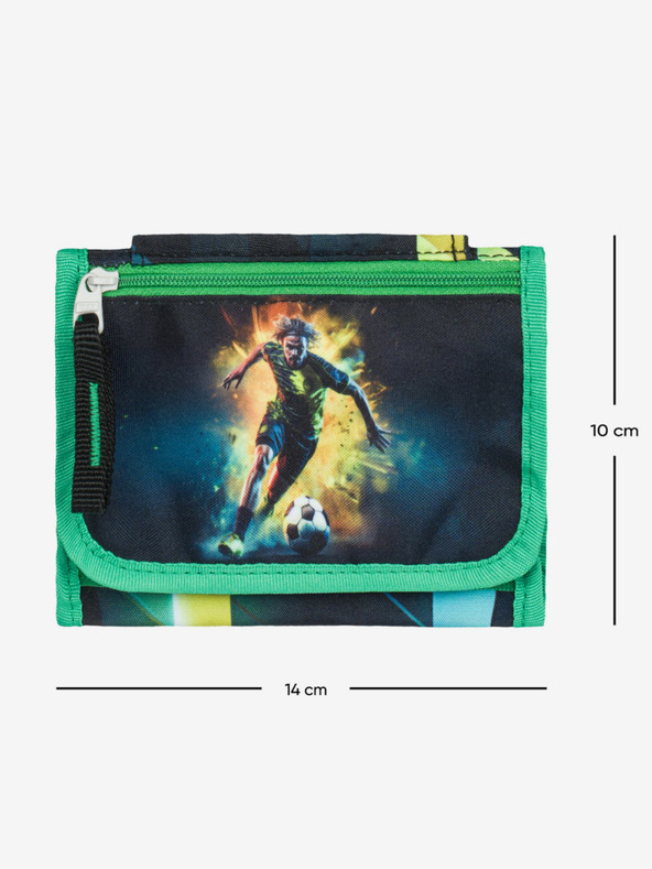BAAGL  Zelená peněženka na krk Baagl  Fotbal Hráč