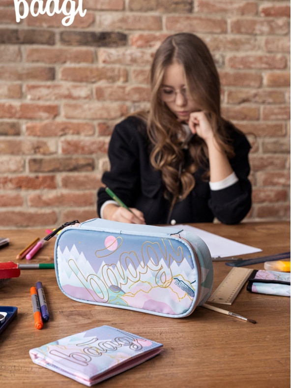 BAAGL  Šedá studentská peněženka  Baagl Moon