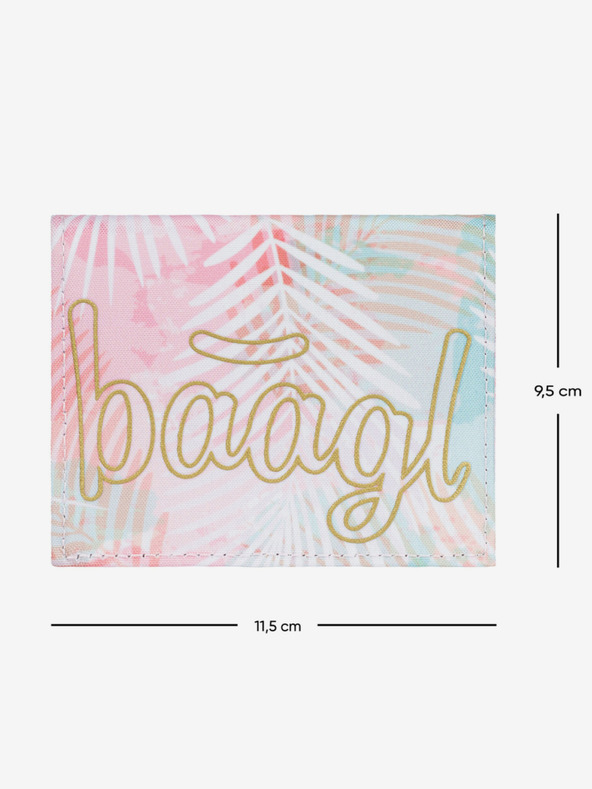 BAAGL  Růžová studentská peněženka Baagl Sunset