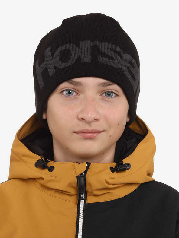 Horsefeathers Dětský kulich Fuse - black HORSEFEATHERS