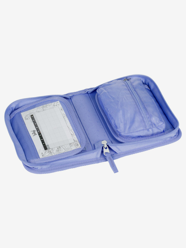 BAAGL  Fialový Školní penál jednopatrový Hippie Baagl