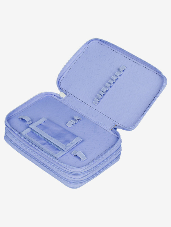 BAAGL  Fialový Školní penál třípatrový Hippie Baagl