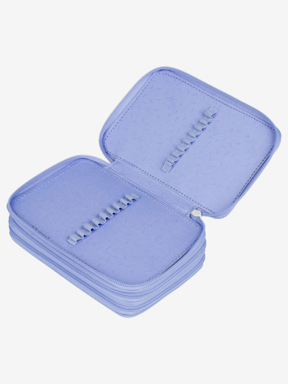 BAAGL  Fialový Školní penál třípatrový Hippie Baagl