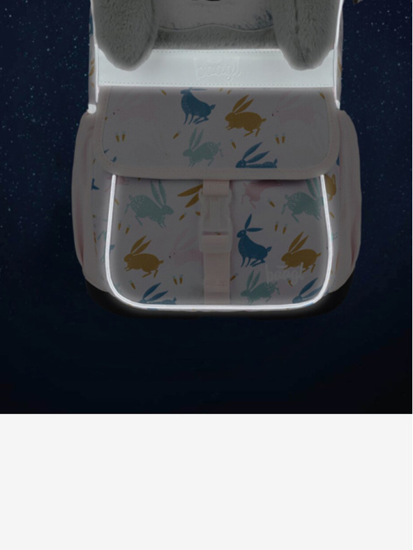 BAAGL  Béžový 3 SET Zippy Bunny: aktovka, penál, sáček Baagl