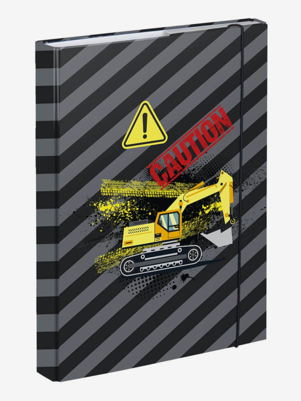 BAAGL  Černé Desky na školní sešity A5 Bagr Baagl