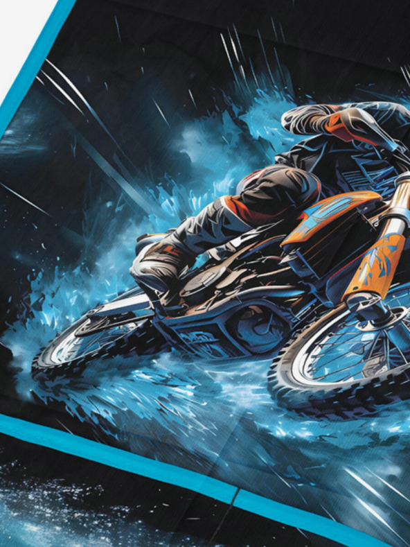 BAAGL  Modrá Dětská zástěra Motorka Baagl