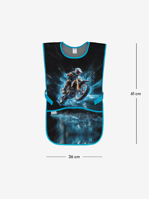 BAAGL  Modrá Dětská zástěra Motorka Baagl