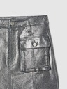 GAP Dětská metalická džínová cargo sukně GAP
