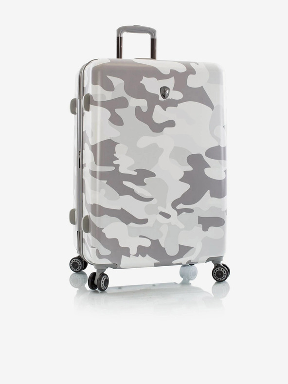 Heys Sada tří bílých cestovních kufrů Heys White Camo S,M,L