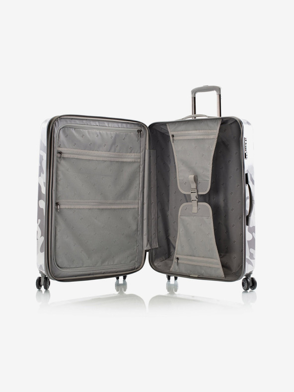 Heys Sada tří bílých cestovních kufrů Heys White Camo S,M,L
