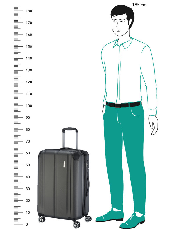 Travelite Cestovní kufr Travelite City 4w M Anthracite