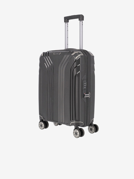 Travelite Cestovní kufr v černé barvě Travelite Elvaa 4w S Black