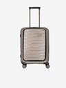 Travelite Béžový cestovní kufr Travelite Air Base 4w S Front pocket Champagne