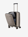 Travelite Béžový cestovní kufr Travelite Air Base 4w S Front pocket Champagne