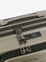 Travelite Béžový cestovní kufr Travelite Air Base 4w S Front pocket Champagne
