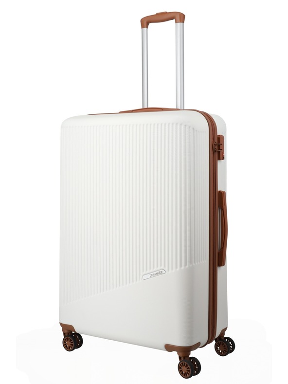 Travelite Cestovní kufr Travelite Bali L White/Cognac