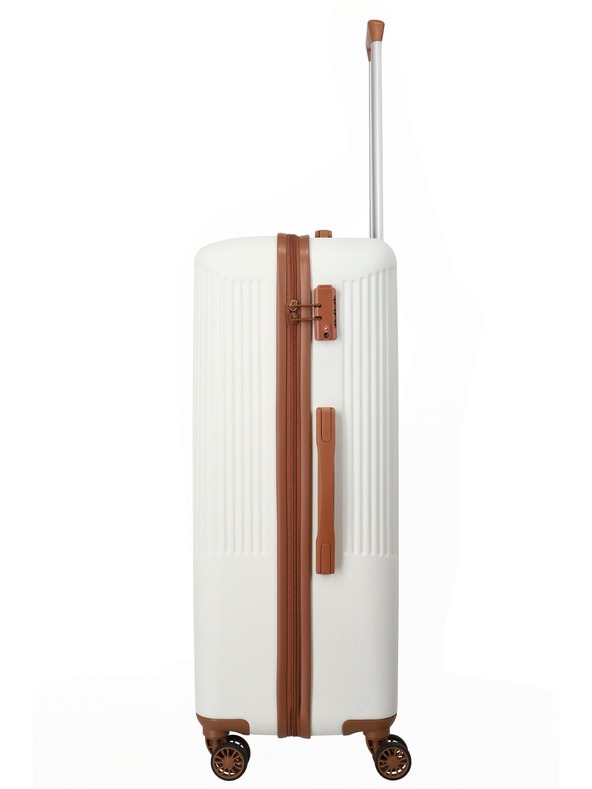 Travelite Cestovní kufr Travelite Bali L White/Cognac