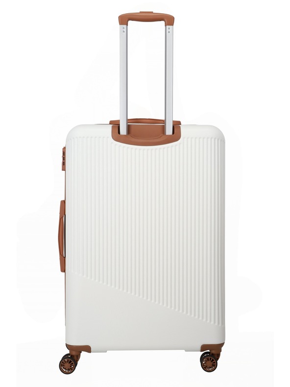 Travelite Cestovní kufr Travelite Bali L White/Cognac