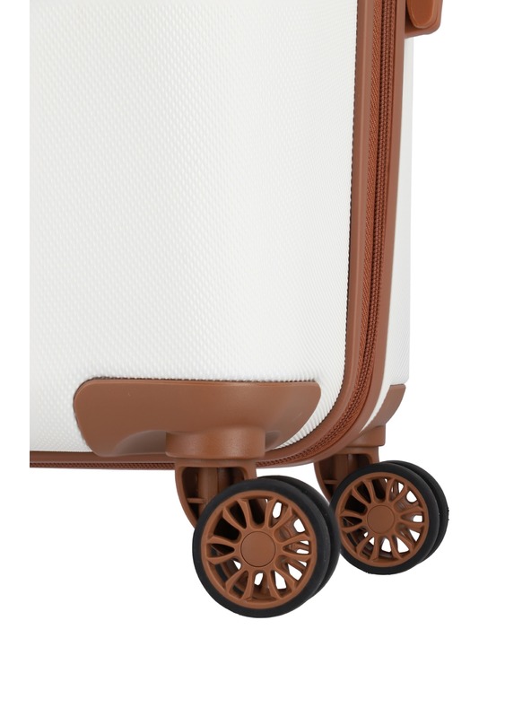 Travelite Cestovní kufr Travelite Bali L White/Cognac