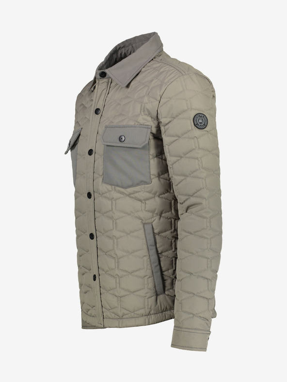 LERROS Šedá pánská prošívaná bunda LERROS