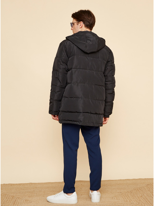 ZOOT.lab Černá pánská prošívaná zimní bunda ZOOT.lab