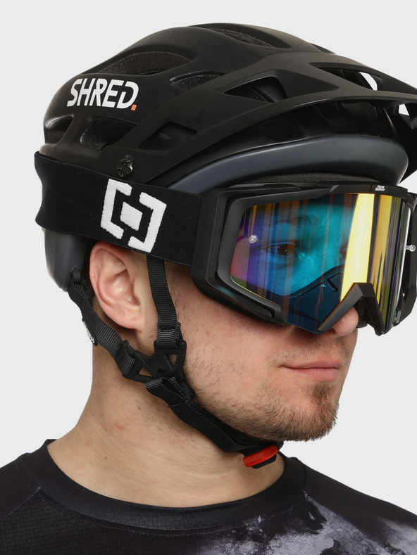 Horsefeathers MTB brýle Patriot - black/mirror green HORSEFEATHERS