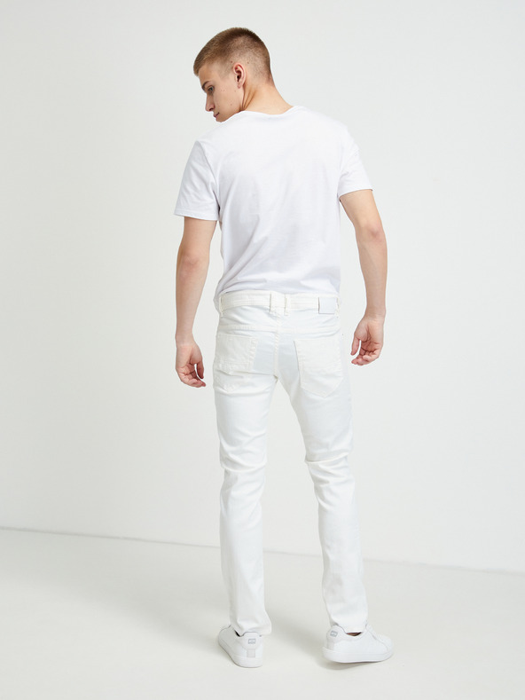 Diesel Bílé pánské skinny fit džíny Diesel Thommer
