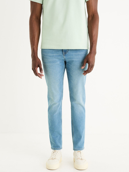 Celio Světle modré pánské slim fit džíny Celio Foslim