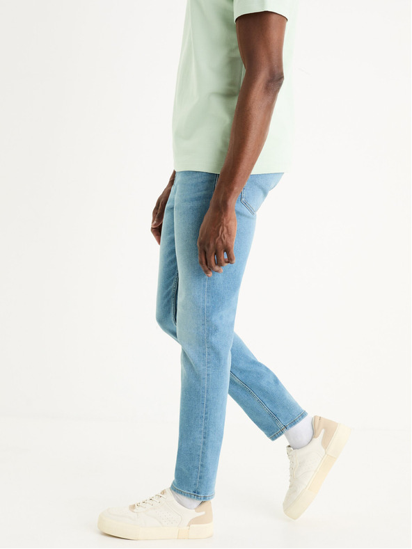Celio Světle modré pánské slim fit džíny Celio Foslim