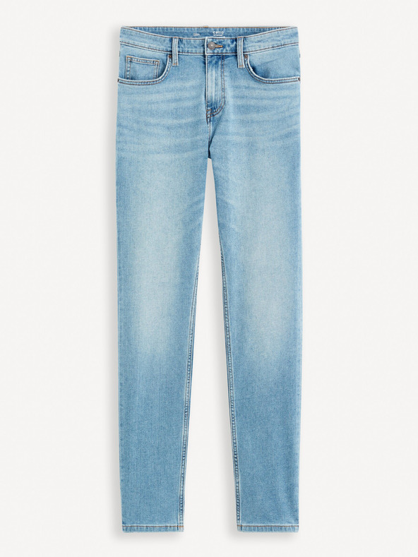 Celio Světle modré pánské slim fit džíny Celio Foslim