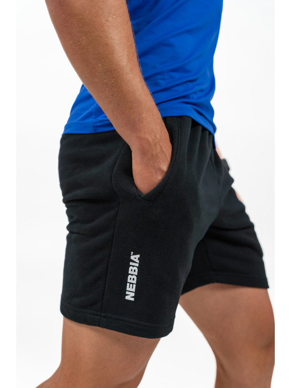 Nebbia Teplákové Relaxed-Fit Kraťasy MAXIMUM 336 M,black