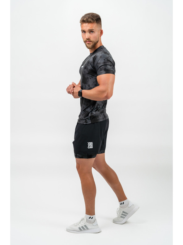 Nebbia Kompresní Šortky 2v1 s Kapsami na Mobil PERFORMANCE 335 M,black